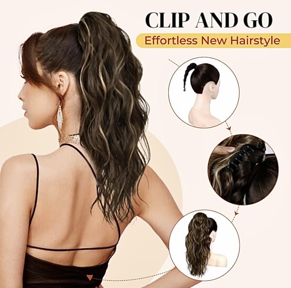 Claw Clip Wavy Hair Extension - Image 2