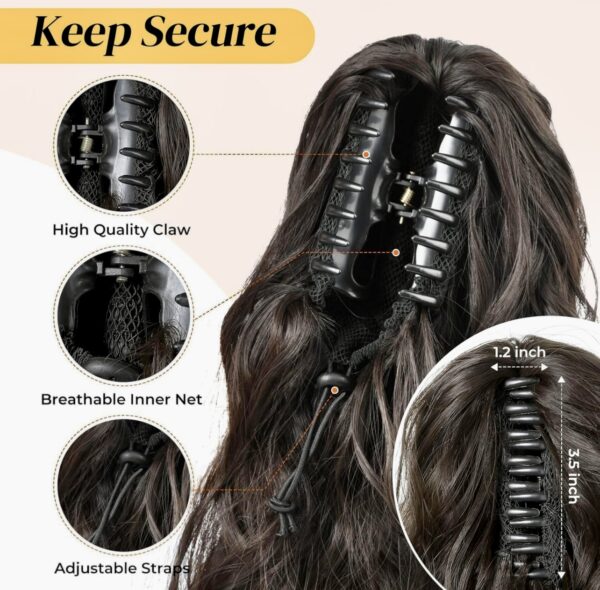 Claw Clip Wavy Hair Extension - Image 3