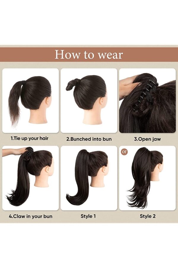 Claw Clip Wavy Hair Extension - Image 4