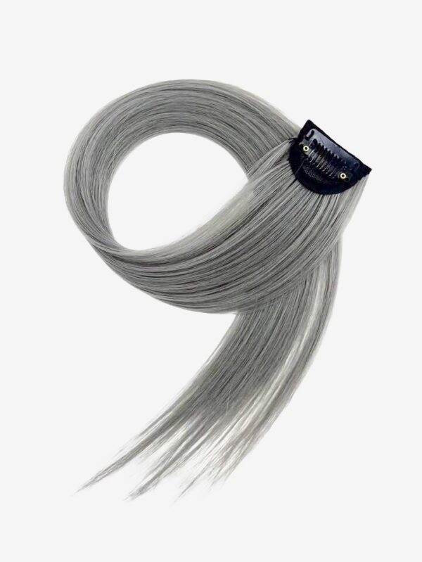 Ash Grey Hair Streaks (22 inches) - Image 3