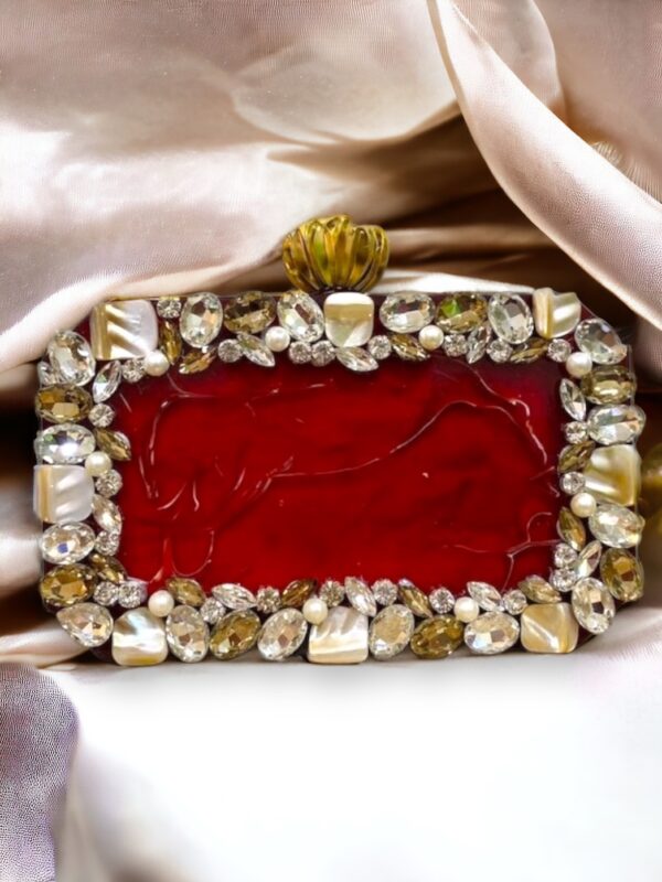 Ruby Reflections Clutch
