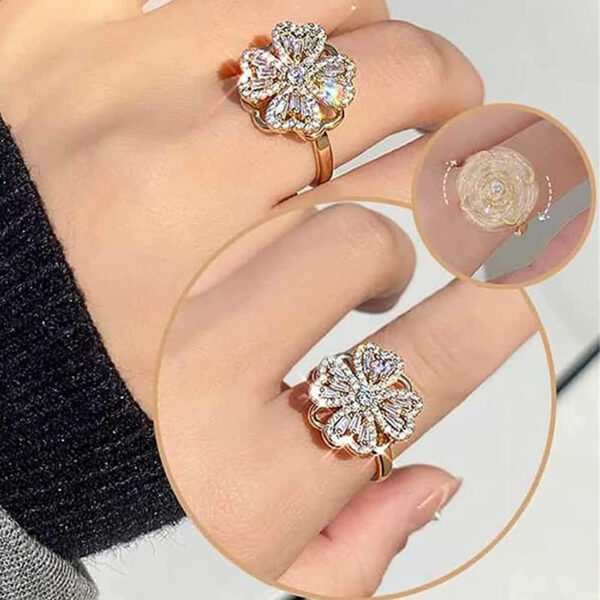 Flower Revolving Ring - Image 3
